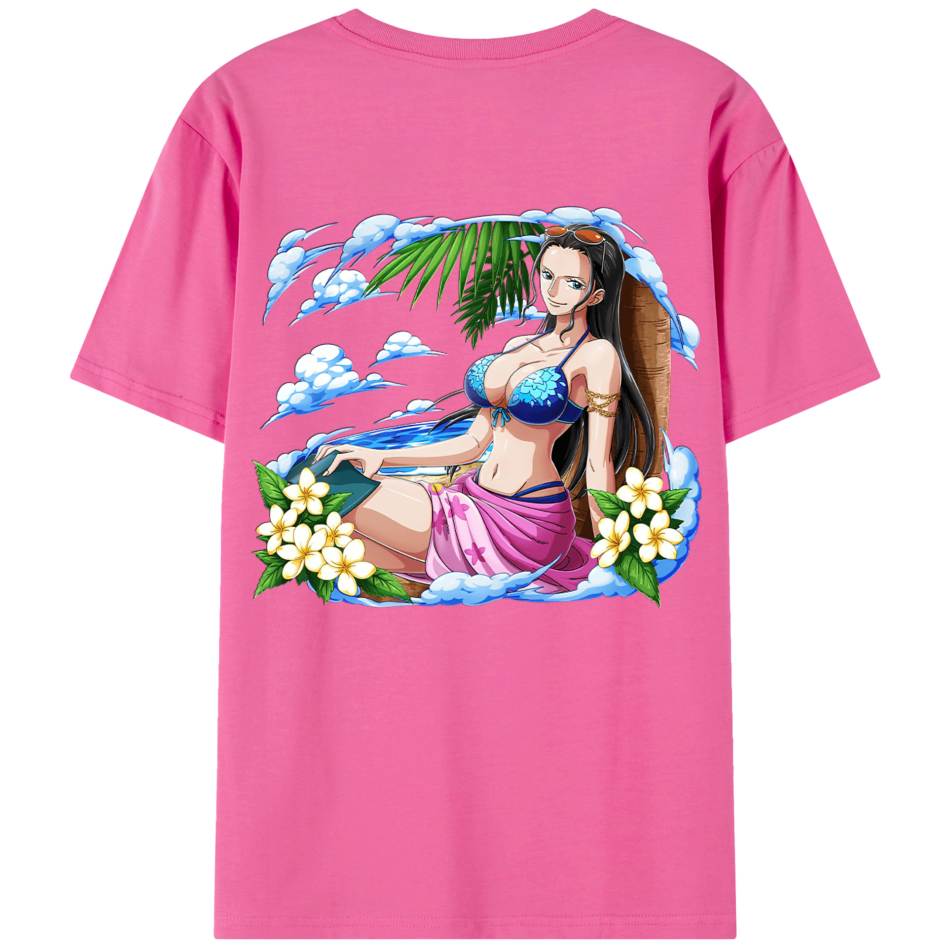 ワンピース ニコ・ロビン ONE PIECE Nico Robin レディース半袖Tシャツ(バックプリント)